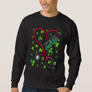 Sweatshirt Soins de santé infirmière Jour de la Saint Patrick