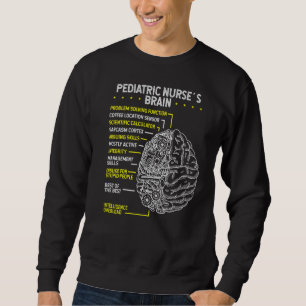 Sweatshirt Soins infirmiers pédiatriques Cerveau Enfants Infi