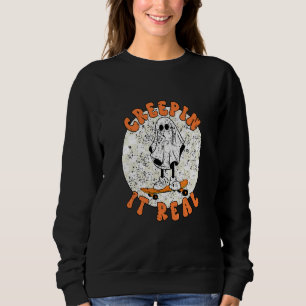 Sweatshirt Soirée Halloween de fantôme effrayant réelle et fu