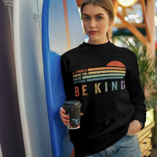 Sweatshirt Sois Gentil Sweat à Capuche Vibes Pos