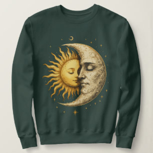 Sweatshirt Soleil et Lune Mystiques Cadeau Bohème Yin Yang