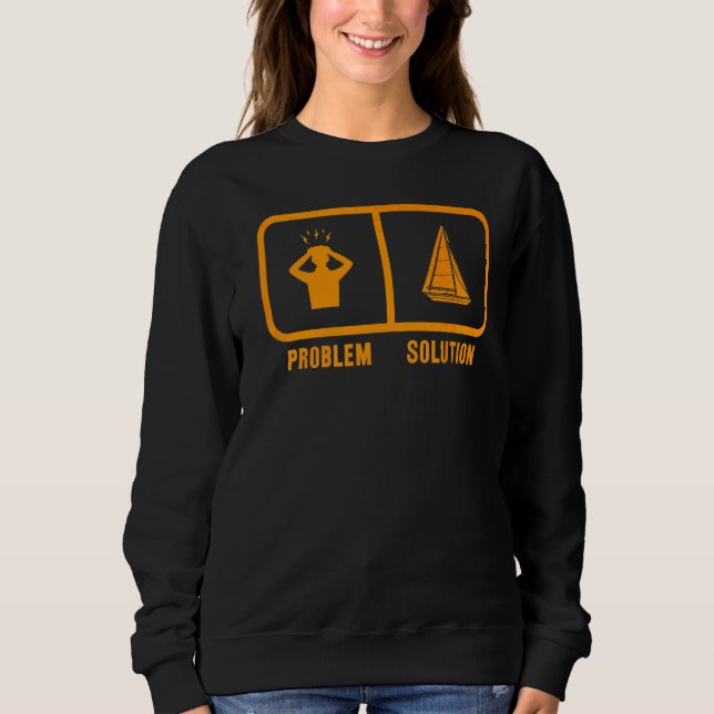 Sweatshirt Solution de problème Navigation nautique (Devant)