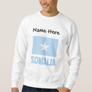 Sweatshirt Somalie Drapeau somalien Noir Personnalisation