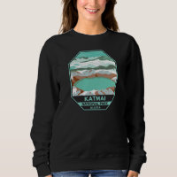 Sommet du parc national Katmai Crater Lake Alaska