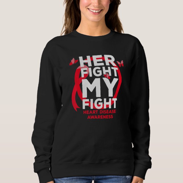 Sweatshirt Son combat est Mon combat Conscience des maladies  (Devant)