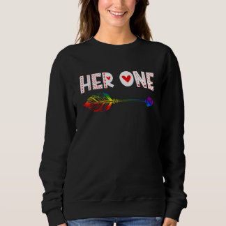 Sweatshirt Son un drôle Valentine's Day Lesbian Couple LGBT