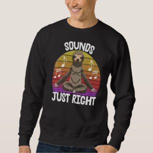 Sweatshirt Sonne Juste À Droite Lazy Sleepy Head Sloth Loth W