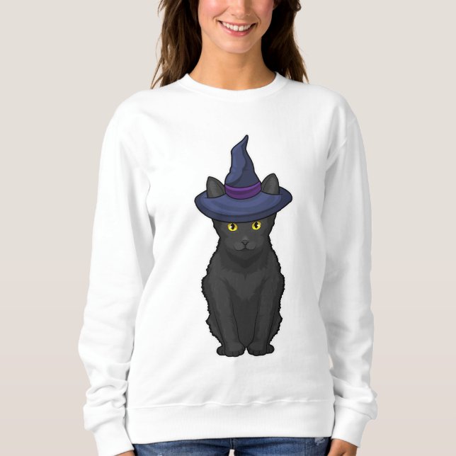 Sweatshirt Sorcière de chat (Devant)