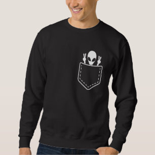 Sweatshirt Soucoupe volante à l'intérieur de la poche de l'Al