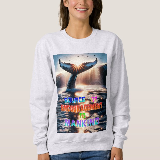 Sweatshirt Source D'Encouragement À L'Humanité (Devant)