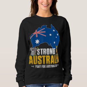 Sweatshirt Soutien Australie Fort sauver koala Kangaroo Retro
