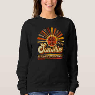 SWEATSHIRT SOYEZ LE RETRO ÉCLAIRCI RAYONS DE SOLEIL VINTAGE F