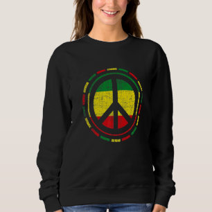 Sweatshirt Soyez paisible Couleurs Rasta