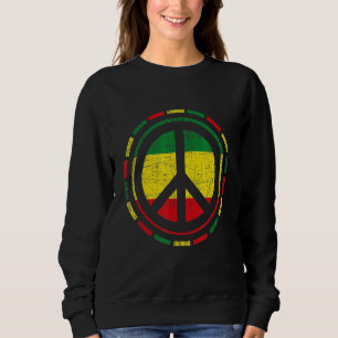 Sweatshirt Soyez paisible Couleurs Rasta