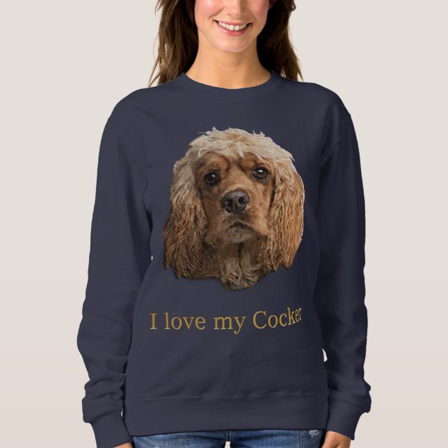 Sweatshirt spaniers cocker (Devant)