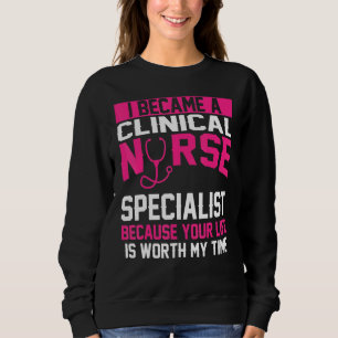 Sweatshirt Spécialiste en soins infirmiers cliniques - Vêteme