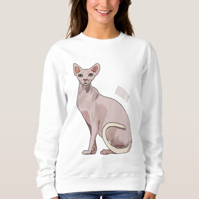 Sweatshirt Sphynx cat (Devant)