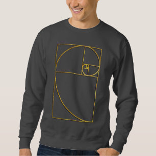 Sweatshirt Spirale sacrée de Fibonacci de rapport d'or