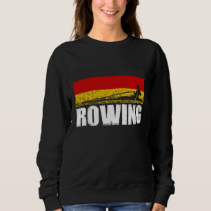 Sweatshirt Sports d'aviron drapeau Allemagne course de bateau