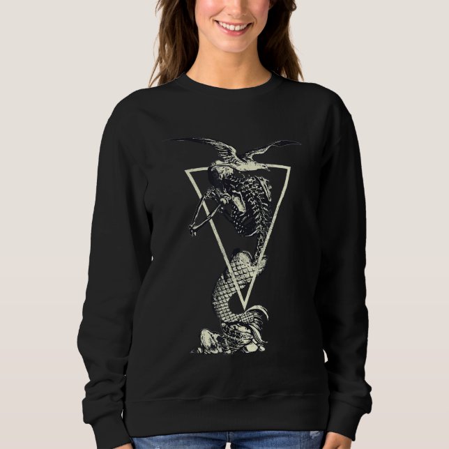 Sweatshirt Squelette de sirène (Devant)