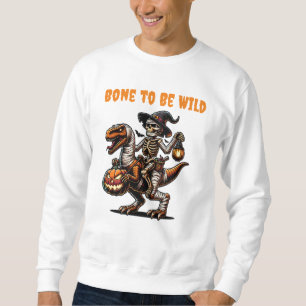 Sweatshirt Squelette d'Halloween Dino