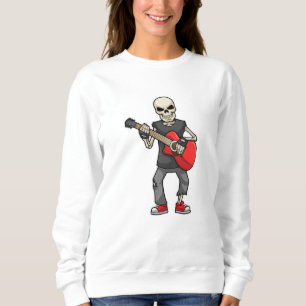Sweatshirt Squelette en musique avec guitare