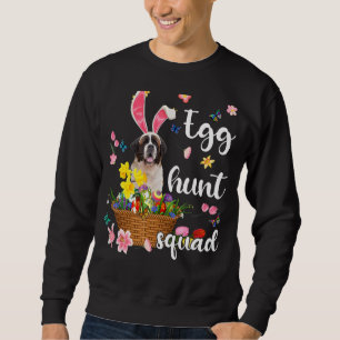 Sweatshirt St Bernard Joyeux Jour de Pâques Oeuf coloré de Pâ