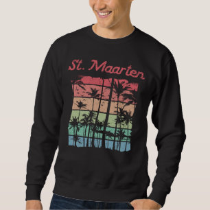 Sweatshirt St Maarten Arc-en-ciel Couleurs Saint Martin