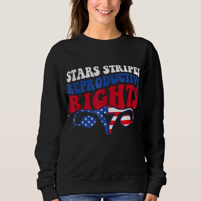 Sweatshirt Stars Stripes Droits de reproduction Drapeau améri (Devant)