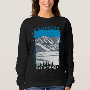 Sweatshirt Station de ski de Killington Hiver Vermont Vintage