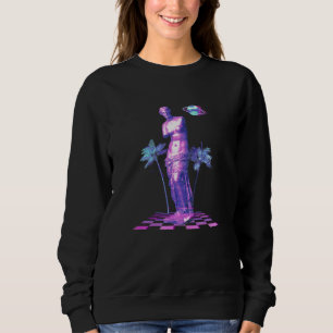 Sweatshirt Statue fémorale Vaporwave Aesthetic Retro Ovni Pal