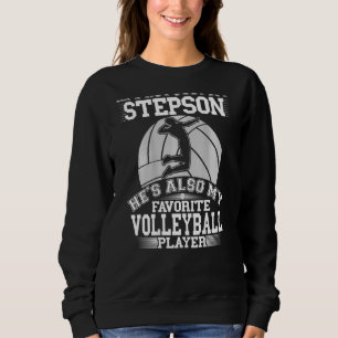 Sweatshirt Stepson Est Mon Joueur De Volley-ball favori Sport