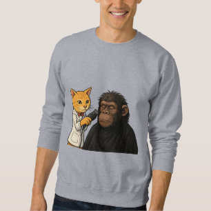 Sweatshirt Stick de chat et de gorille de refroidissement