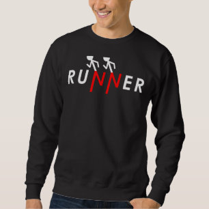 Sweatshirt Stick du coureur Figure Run Runners Marath de 5 k