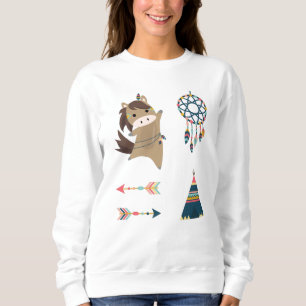 Sweatshirt Sticker indien Horse Set Ponny Rider Dream Catcher