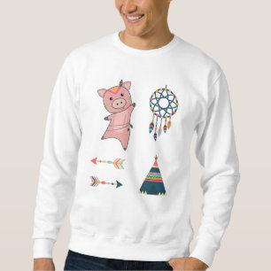 Sweatshirt Sticleur indien de porc tipi