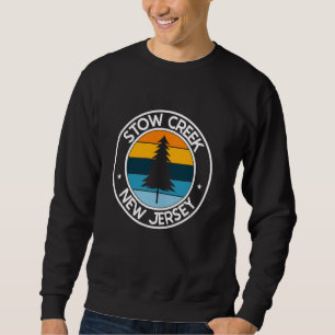 Sweatshirt Stow Creek New Jersey NJ USA City Pride Suns rétro