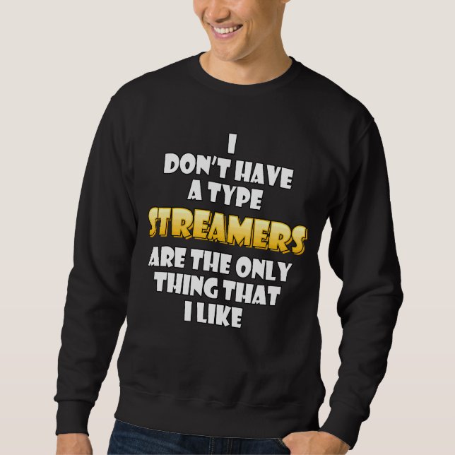 Sweatshirt Streamer Costume vidéo jeu Streamer Clip (Devant)