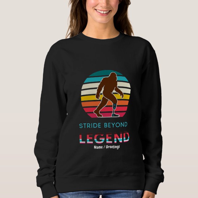 Sweatshirt Stride Beyond Legend Sasquatch Amputé Vintage  (Devant)