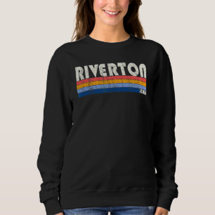 Sweatshirt Style les années 70 80s Vintage rétro Riverton Iow
