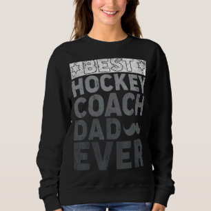 Sweatshirt Style Rétro Meilleur entraîneur de hockey papa Jam