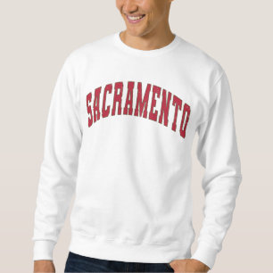 Sweatshirt Style Sacramento California Vintage College