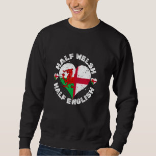 Sweatshirt Style vintage Angleterre Pays de Galles Drapeau po