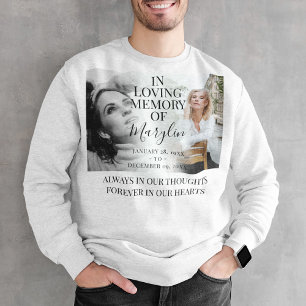 Sweatshirt Stylo Funeral Memorial avant & après photo