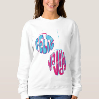 Sweatshirt Sudadera con esferas de "Feliz Navidad"