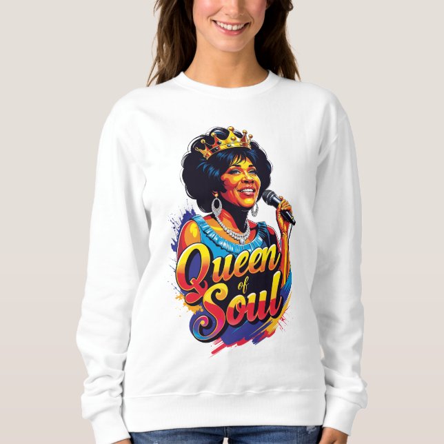 Sweatshirt Sudadera  Queen of Soul (Devant)