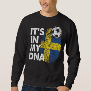 Sweatshirt Suède Dans Mon Adn Suède Drapeau Équipe Suède