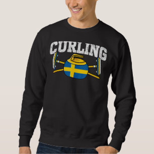 Sweatshirt Suède Salle de curling Hiver Sports de glace Suède