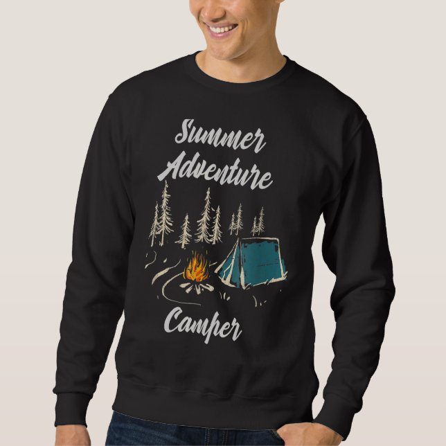 Sweatshirt Summer Adventure Await Camper 3 (Devant)