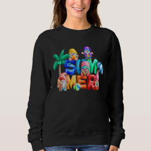 Sweatshirt Sunflower Gnome Montre L'Amour Coeur Pour Gardener